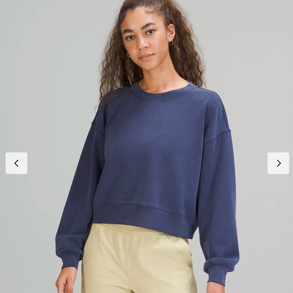 Lululemon Perfectly Oversized Cropped Crew Softstreme
